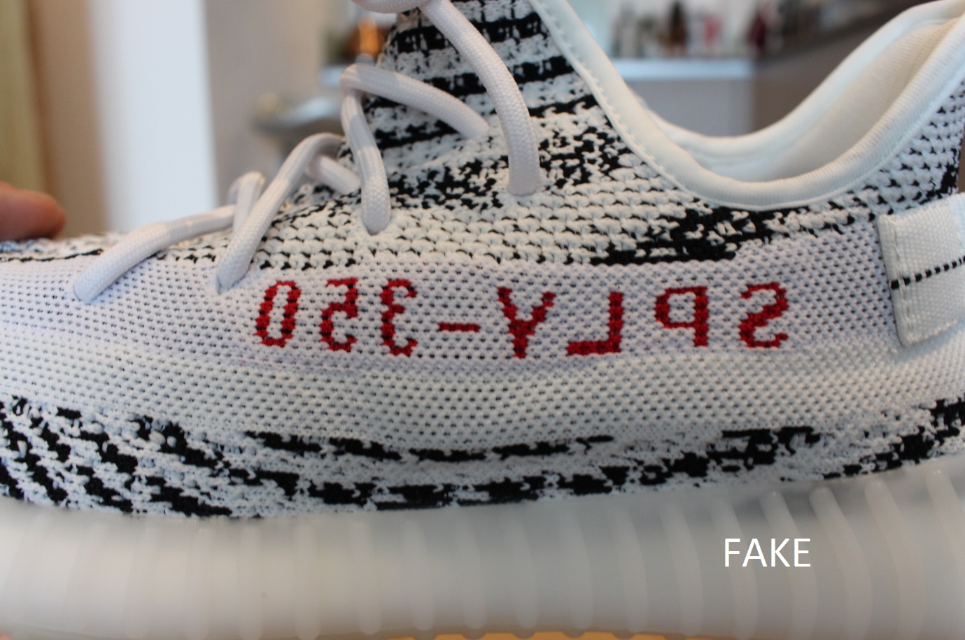 How to spot Fake Yeezy Boost 350 Zebras - Kingsdown Roots