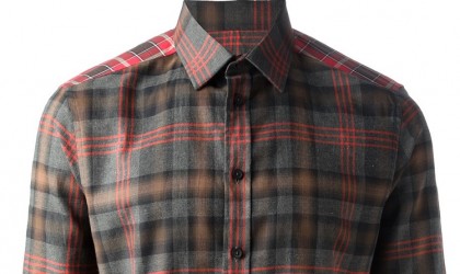 Red Givenchy Check Shirt