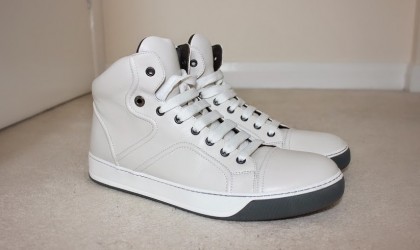 Lanvin ‘Ivory White’ Hi-Top Sneakers