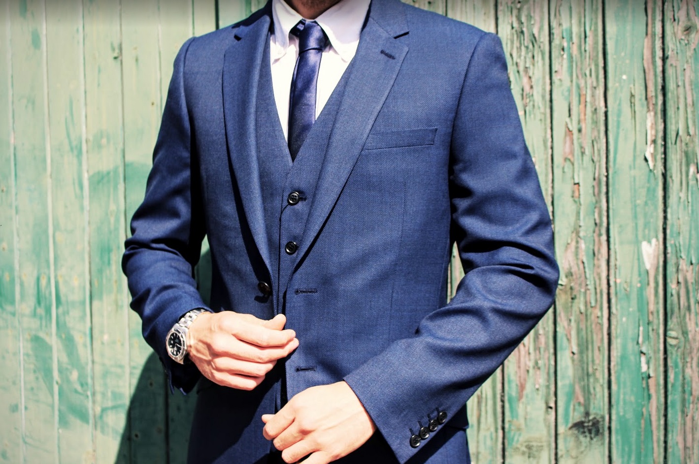 Slim Fit Navy 3 Piece Suit