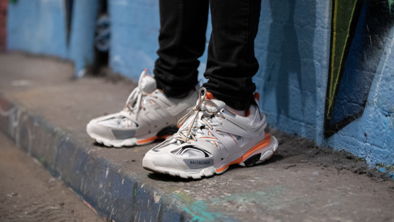 balenciaga track runner white